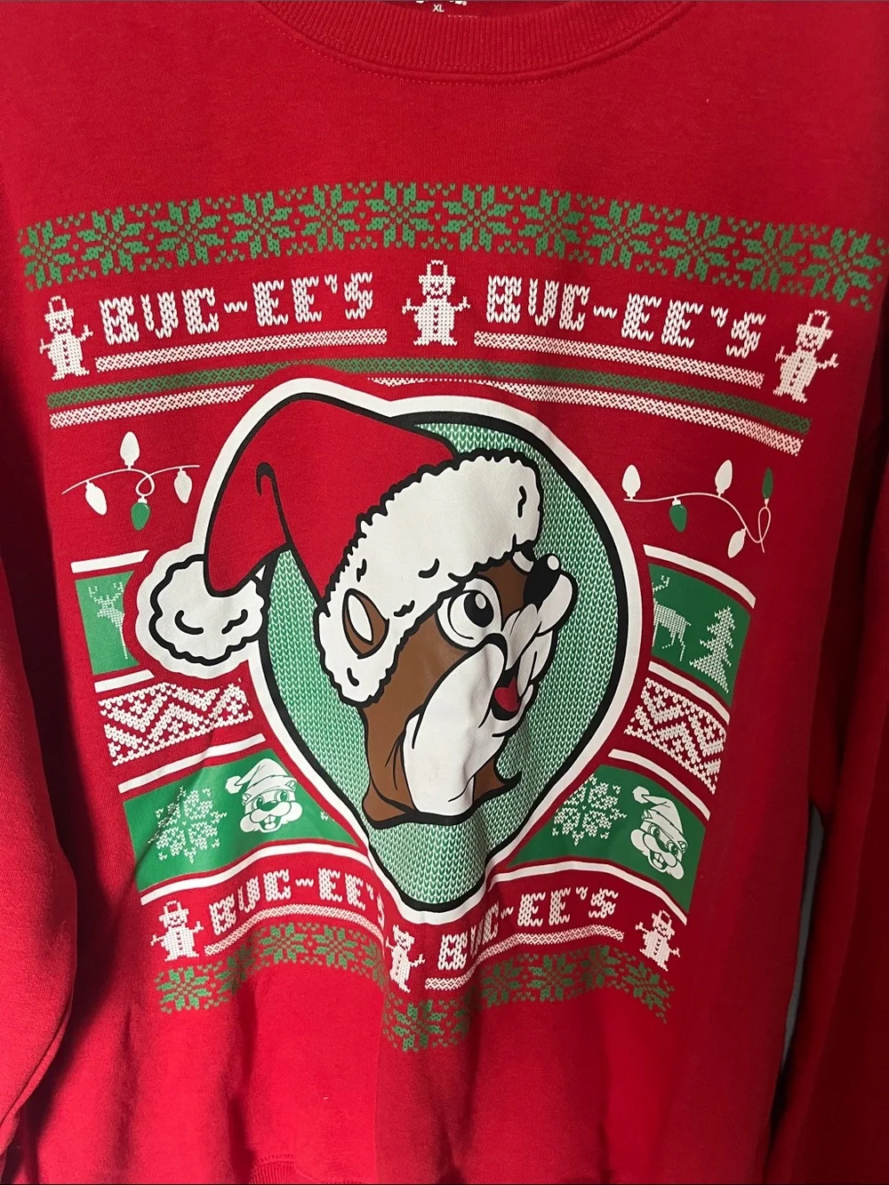 Red Holiday Crewneck Sweatshirt